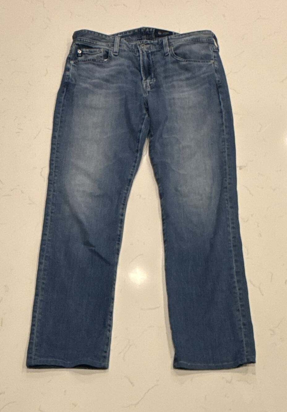 AG Everett Slim Straight Jeans 36 Blue Denim